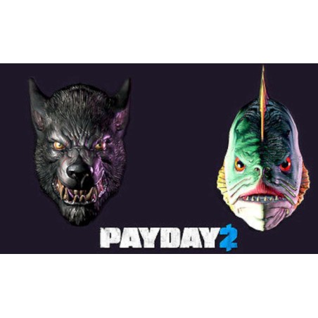 PAYDAY 2   Lycanwulf and The One Below Masks DLC Steam Kod Klucz