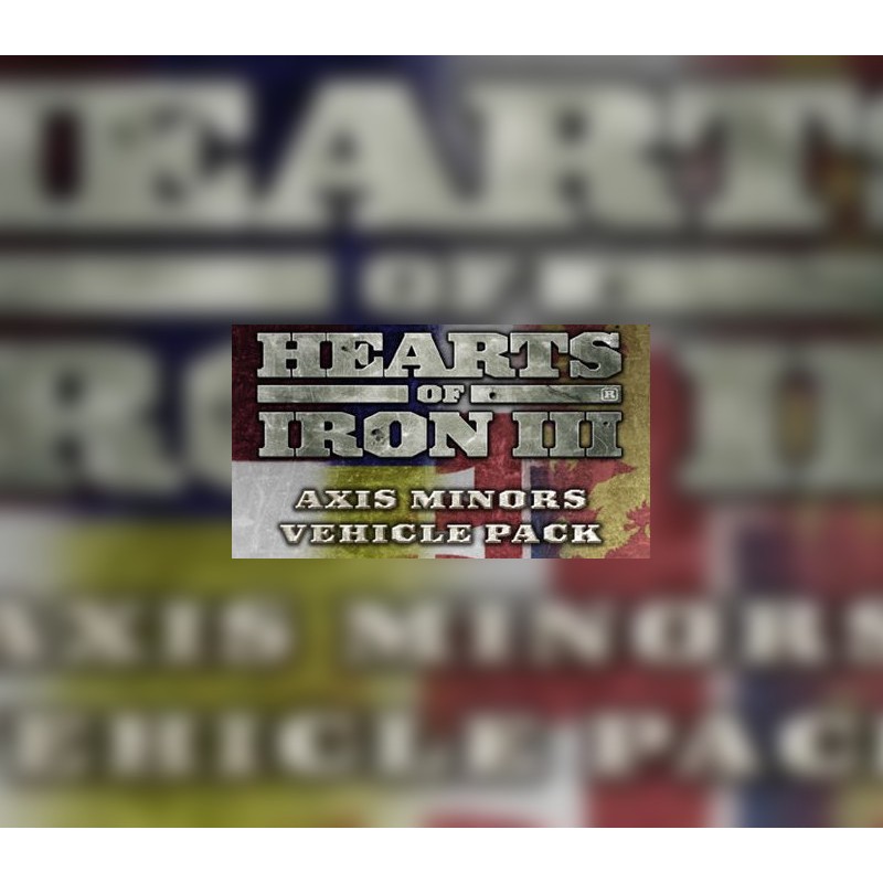 Hearts of Iron III   Axis Minors Vehicle Pack DLC Steam Kod Klucz