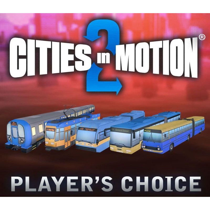 Cities in Motion 2   Players Choice Vehicle Pack DLC Steam Kod Klucz