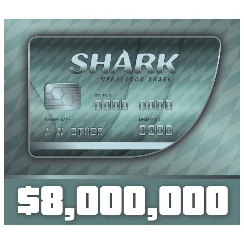 Grand Theft Auto Online   $8,000,000 Megalodon Shark Cash Card XBOX One Kod Klucz