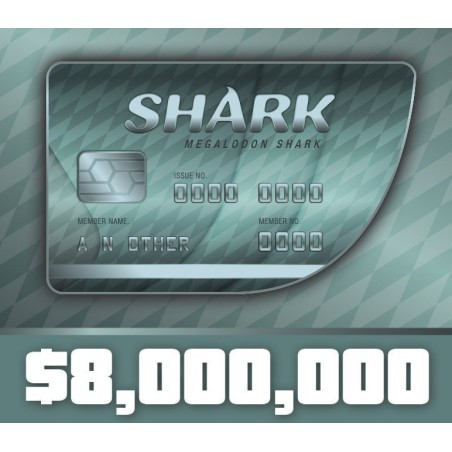 Grand Theft Auto Online   $8,000,000 Megalodon Shark Cash Card XBOX One Kod Klucz