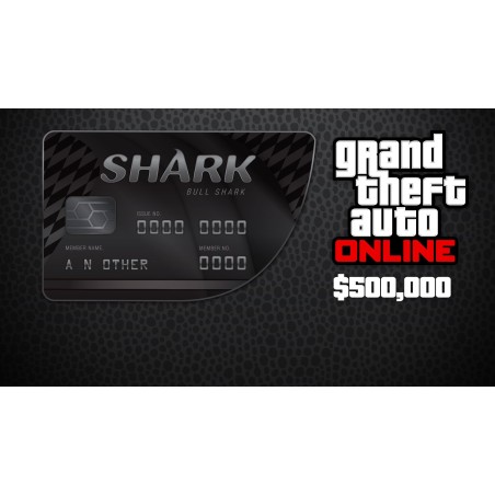 Grand Theft Auto Online   $500,000 Bull Shark Cash Card XBOX One Kod Klucz