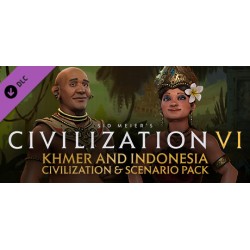 Sid Meiers Civilization VI   Khmer and Indonesia Civilization and Scenario Pack DLC Steam Kod Klucz