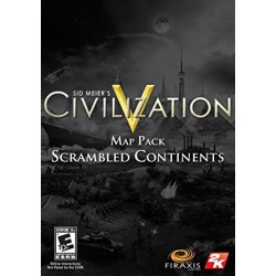 Sid Meiers Civilization V   Scrambled Continents Map Pack DLC Steam Kod Klucz