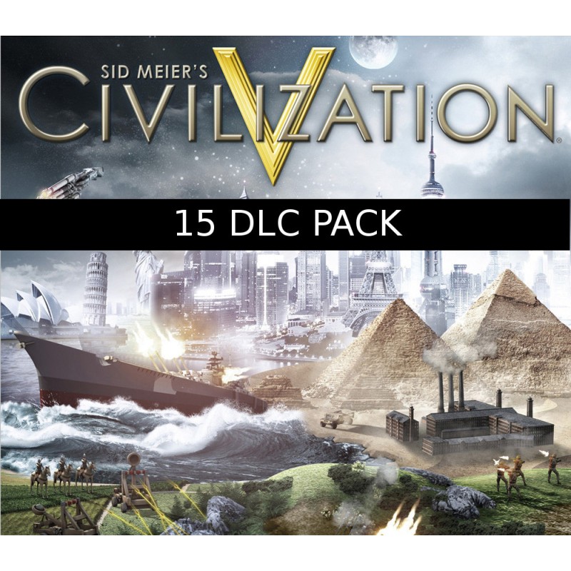 Sid Meiers Civilization V   15 DLC Pack   Steam Kod Klucz