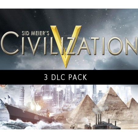 Sid Meiers Civilization V   3 DLC Pack Steam Kod Klucz