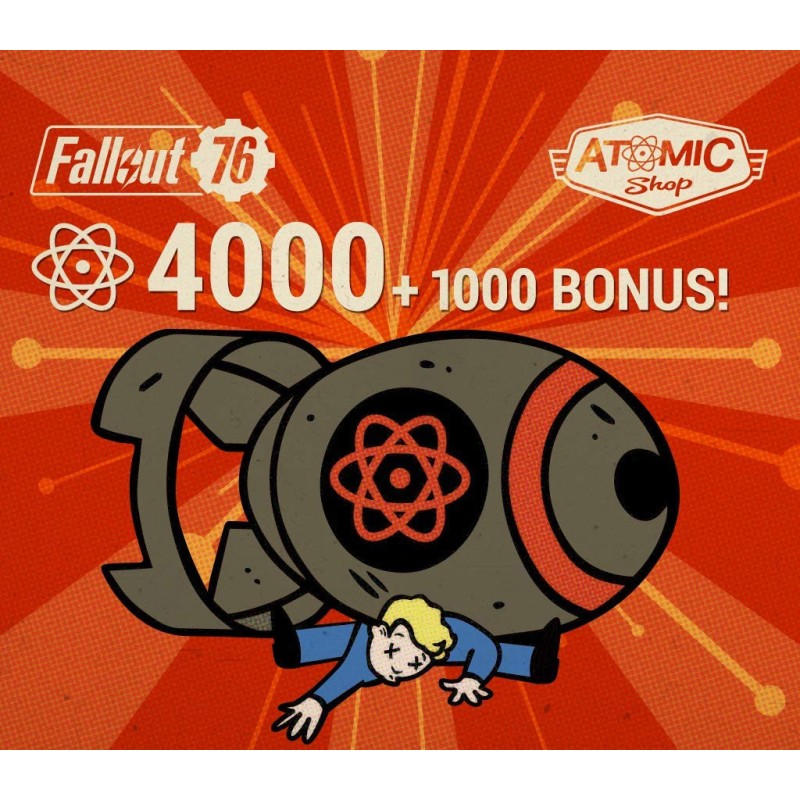 Fallout 76   4000 (+1000 Bonus) Atoms XBOX One Kod Klucz