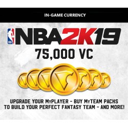 NBA 2K19   75,000 VC Pack XBOX One Kod Klucz