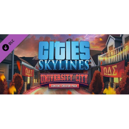 Cities  Skylines   Content Creator Pack  University City DLC Steam Kod Klucz