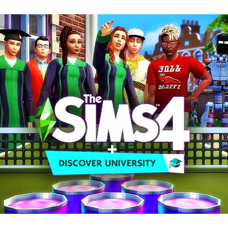 The Sims 4 + Discover University DLC Bundle Origin Kod Klucz