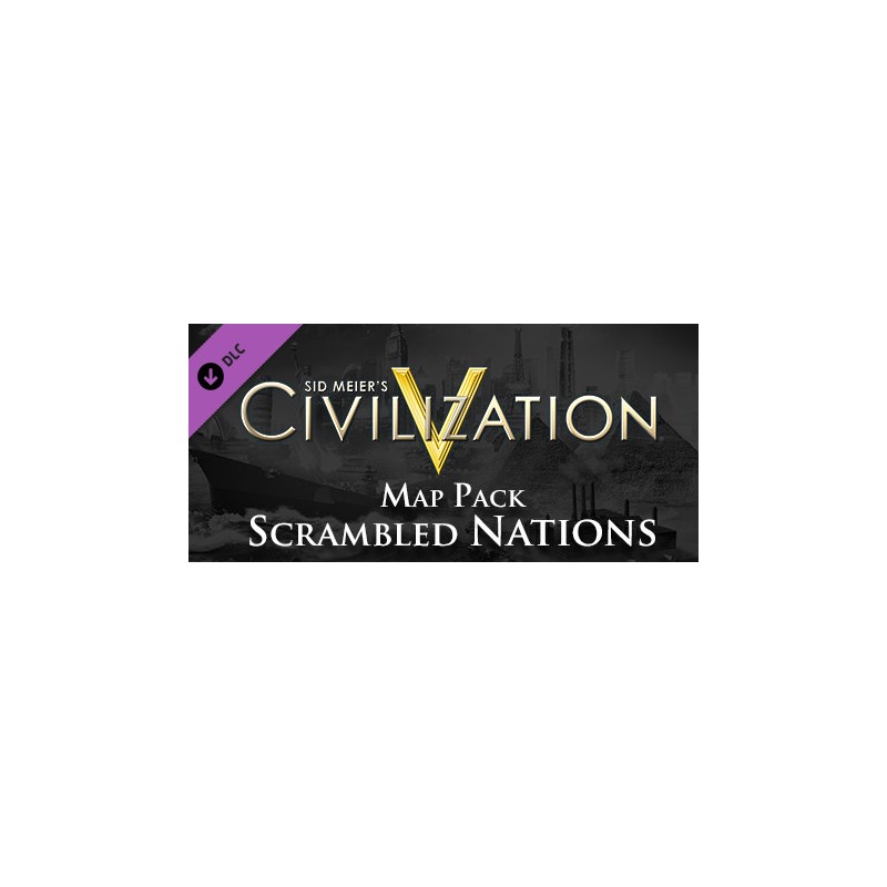 Sid Meiers Civilization V   Scrambled Nations Map Pack DLC   Steam Kod Klucz