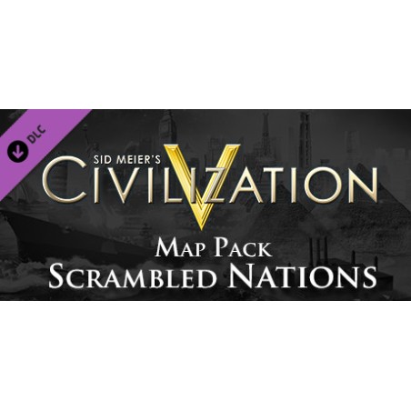 Sid Meiers Civilization V   Scrambled Nations Map Pack DLC   Steam Kod Klucz