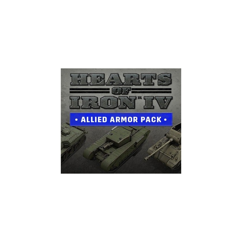 Hearts of Iron IV   Allied Armor Pack DLC Steam Kod Klucz