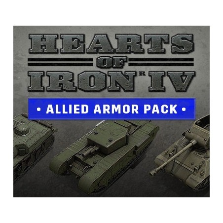 Hearts of Iron IV   Allied Armor Pack DLC Steam Kod Klucz