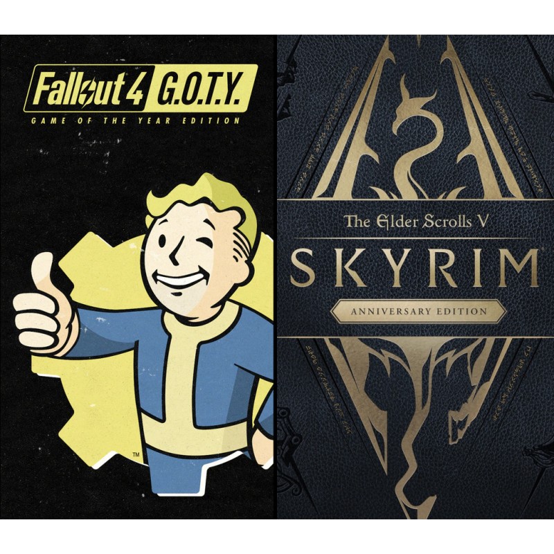 The Elder Scrolls V  Skyrim Anniversary Edition + Fallout 4 G.O.T.Y.   XBOX One Kod Klucz