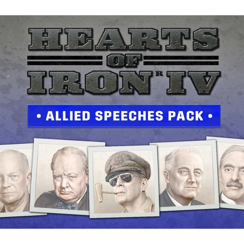 Hearts of Iron IV   Allied Speeches Music Pack DLC   Steam Kod Klucz