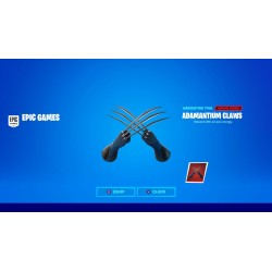 Fortnite   Adamantium Claws Pickaxe DLC Epic Games Kod Klucz