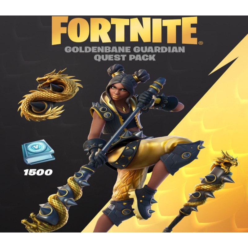 Fortnite   Goldenbane Guardian Quest Pack + 1500 V Bucks Challenge   Xbox Series X|S Kod Klucz