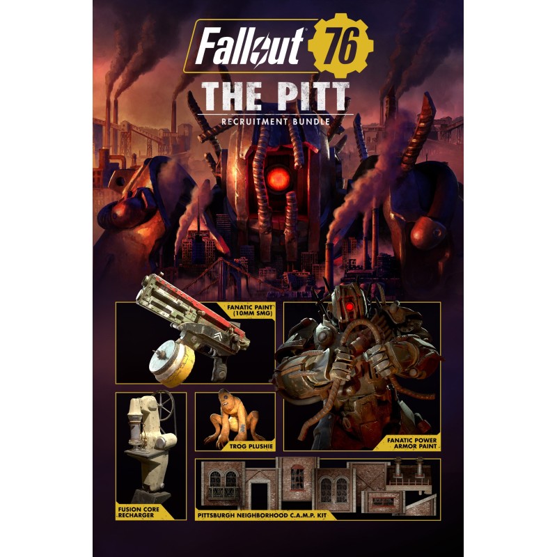 Fallout 76   The Pitt Recruitment Bundle DLC Steam Kod Klucz