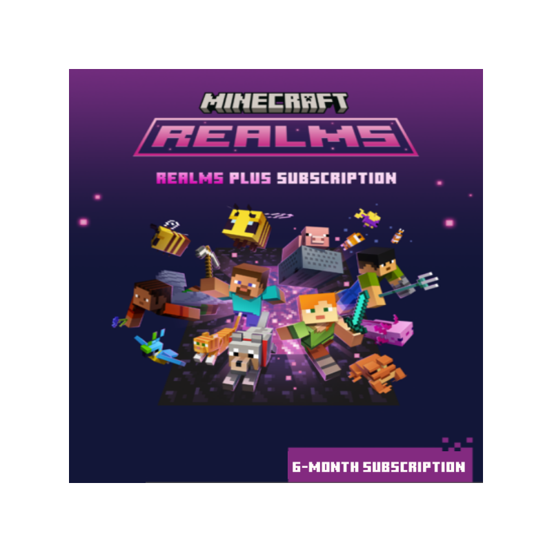 Minecraft Realms Plus 6 Month Subscription XBOX One / Xbox Series X|S / Windows 10 Kod Klucz