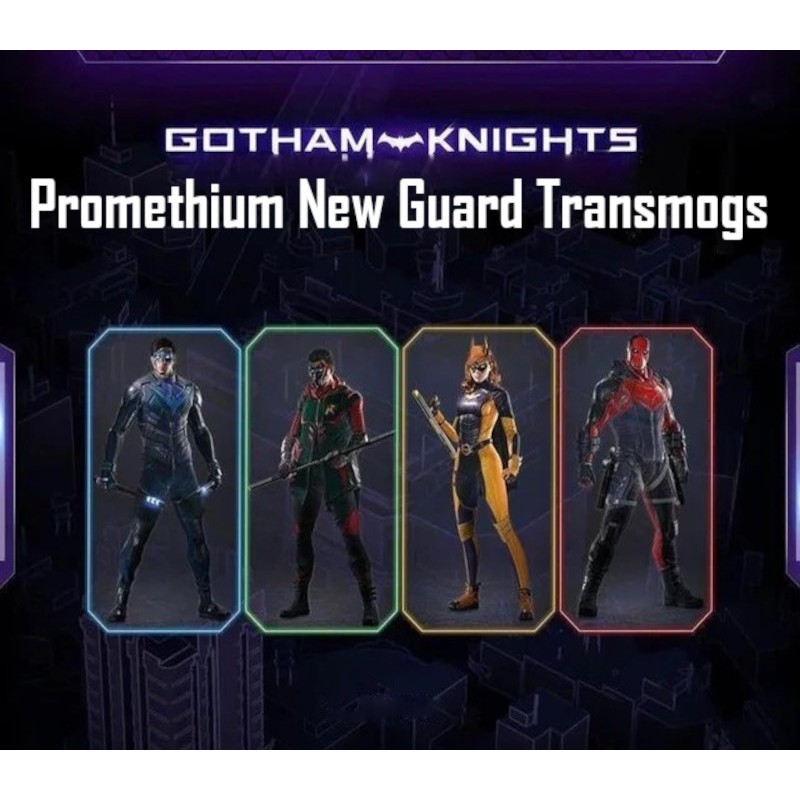 Gotham Knights   Promethium New Guard Transmogs Skin DLC   PS4 Kod Klucz