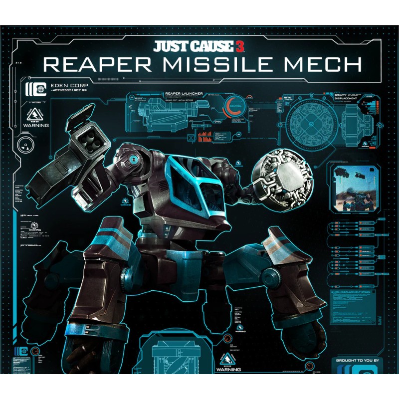 Just Cause 3   Reaper Missile Mech DLC Steam Kod Klucz