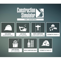 Construction Simulator   Year 1 Season Pass DLC Steam Kod Klucz