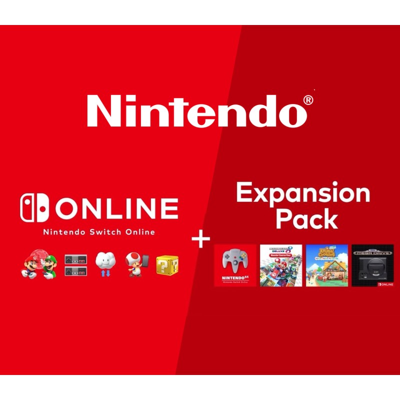 Nintendo Switch Online   12 Months (365 Days) Family Membership + Expansion Pack  