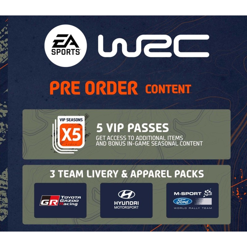 EA Sports WRC 23   Pre Order Bonus DLC   PS4/PS5 Kod Klucz