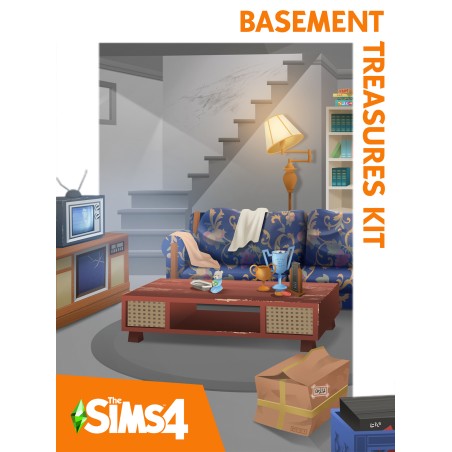 The Sims 4   Basement Treasures Kit PIWNICZNE SKARBY DLC Origin Kod Klucz