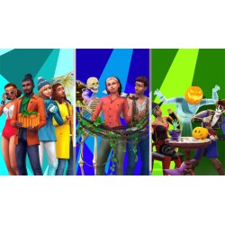 The Sims 4 Bundle DLC Cztery Pory roku + Przygoda w d¿ungli + Straszne akcesoria  XBOX One Kod Klucz