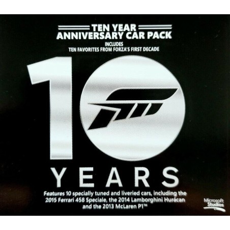 Forza Motorsport 6   Ten Year Anniversary Car Pack DLC XBOX One Kod Klucz